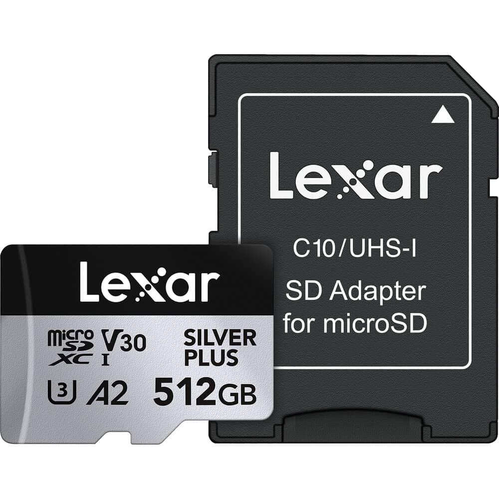 Lexar 512GB Professional SILVER PLUS UHS-I microSDXC Memory Card