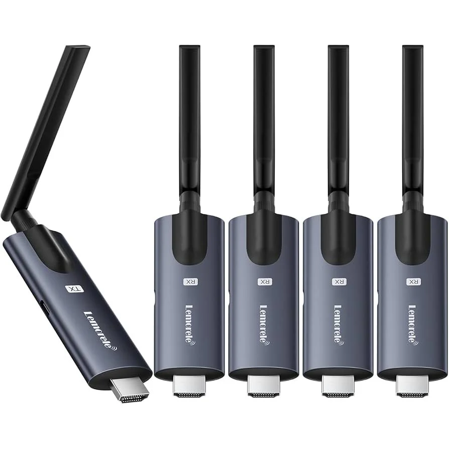 Lemorele R1040 1TX &amp; 4RX Wireless Görüntü Aktarıcı