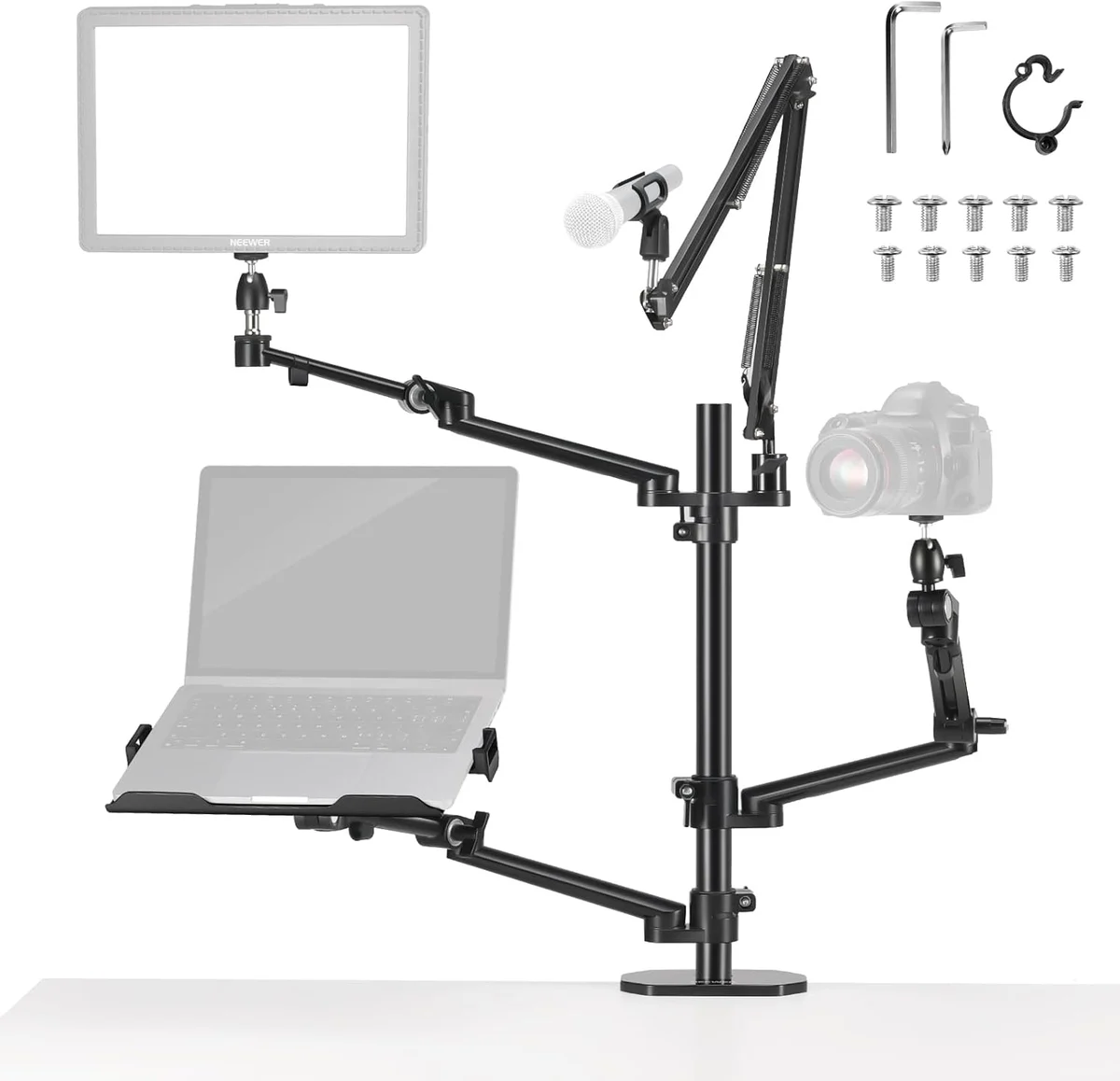 Neewer DS007 Dört Kollu Masaüstü Yayıncı Standı