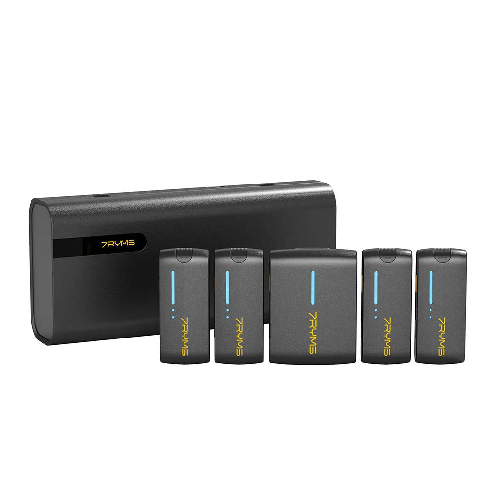 7RYMS iRay DW40 Dört Konuşmacılı Mini Kablosuz Mikrofonu Siyah
