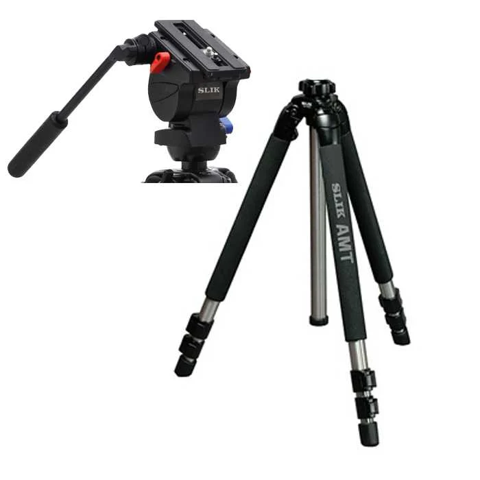 Slik Pro 700 DX Profesyonel Tripod + SFH-402 Fluid Video Head + Taşıma Kılıfı