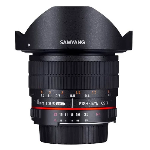 Samyang 8mm f/3.5 Crop Fisheye CS II Lens (Canon)