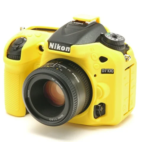 EasyCover Silikon Kılıf (Nikon D7100 / D7200 Sarı)