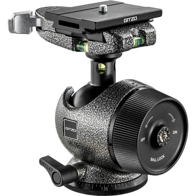 Gitzo GH3780QD Series 3 Center Ball Head with Bubble Sphere and QR Plate
