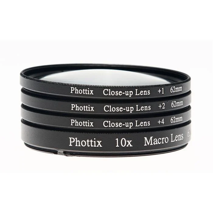 Phottix 52mm Close Up Filtre Seti - Kumaş Çantalı (+1D, +2D, +4D, +10D)