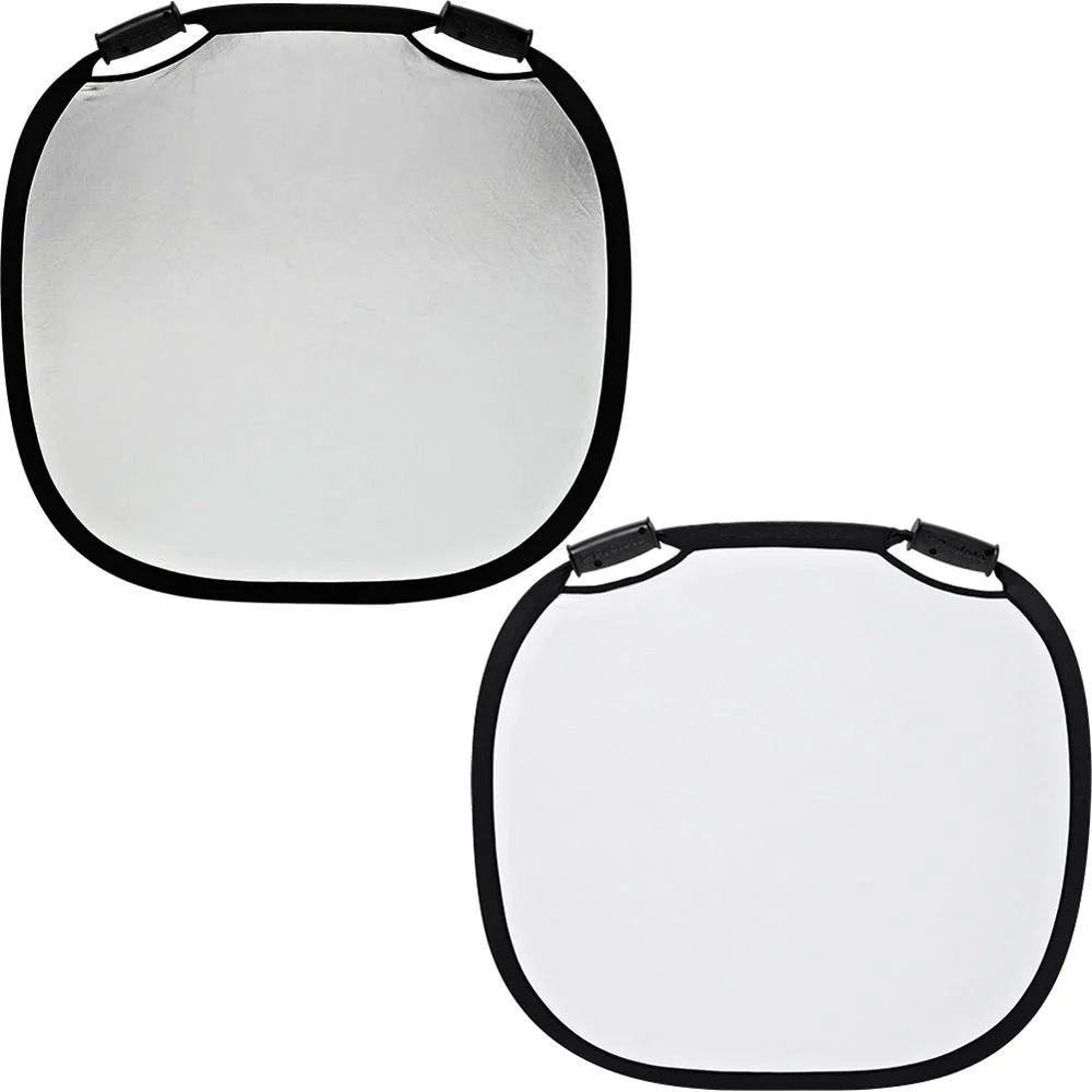 Profoto 100961 Gümüş-Beyaz, Katlanabilir Çift Kulplu De Luxe Reflektör L 