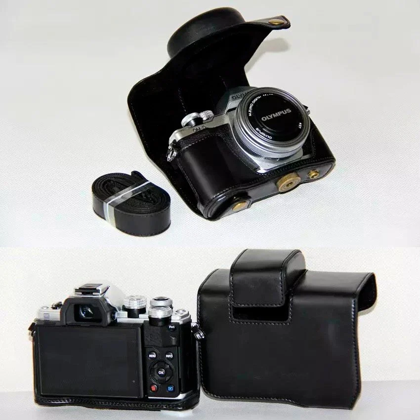 OEM Deri Kılıf (Olympus OM-D E-M10 Mark II Siyah)