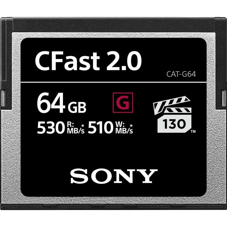 Sony 64GB CFast 2.0 G Series Memory Card (CAT-G64)