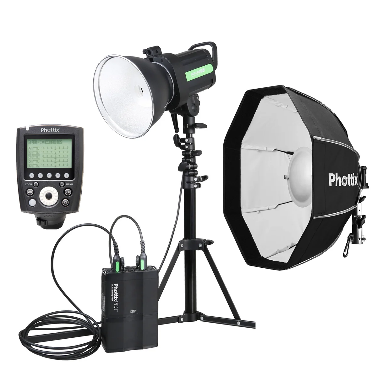 Phottix Indra500 TTL Akülü Paraflaş Kit (Canon)
