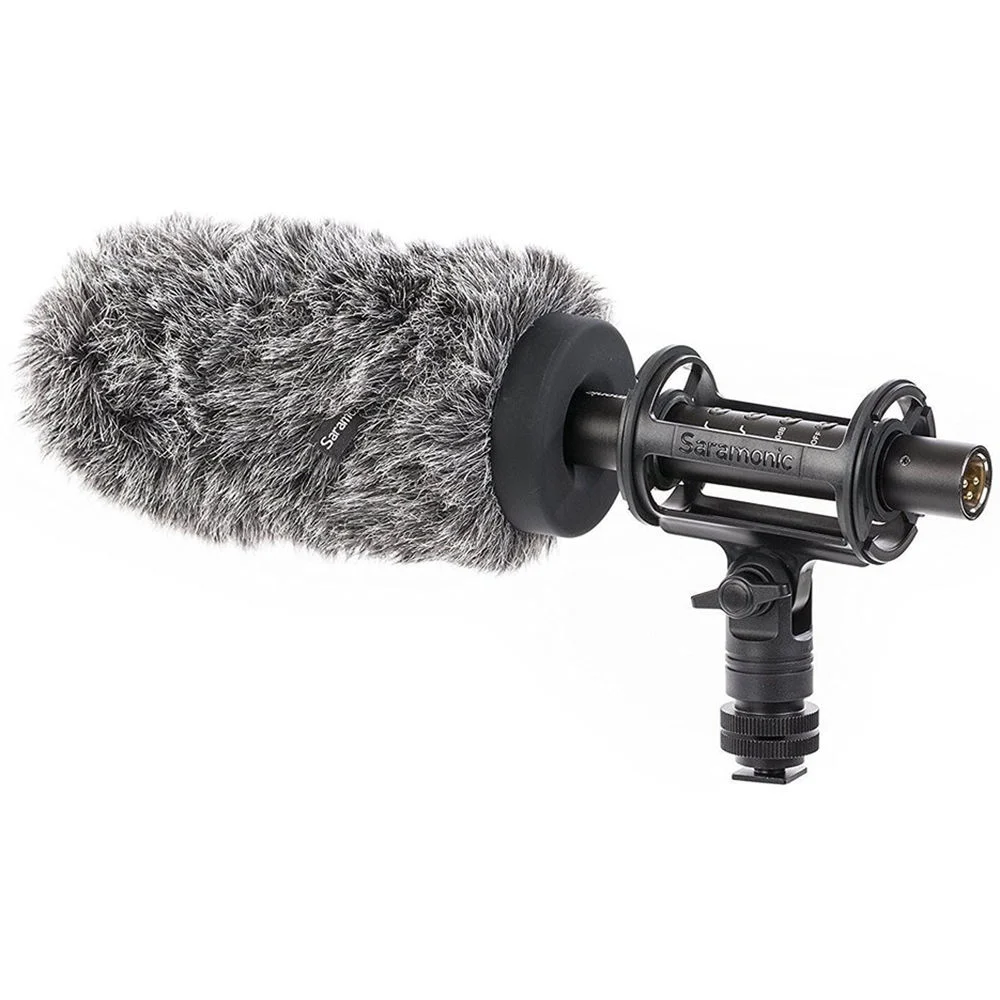 Saramonic SR-TM1 Supercardioid Broadcast XLR Shotgun Condenser Microphone + TM-WS1 Windscreen Kit