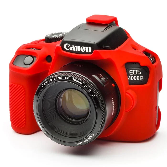 EasyCover Silikon Kılıf (Canon EOS 4000D Kırmızı)
