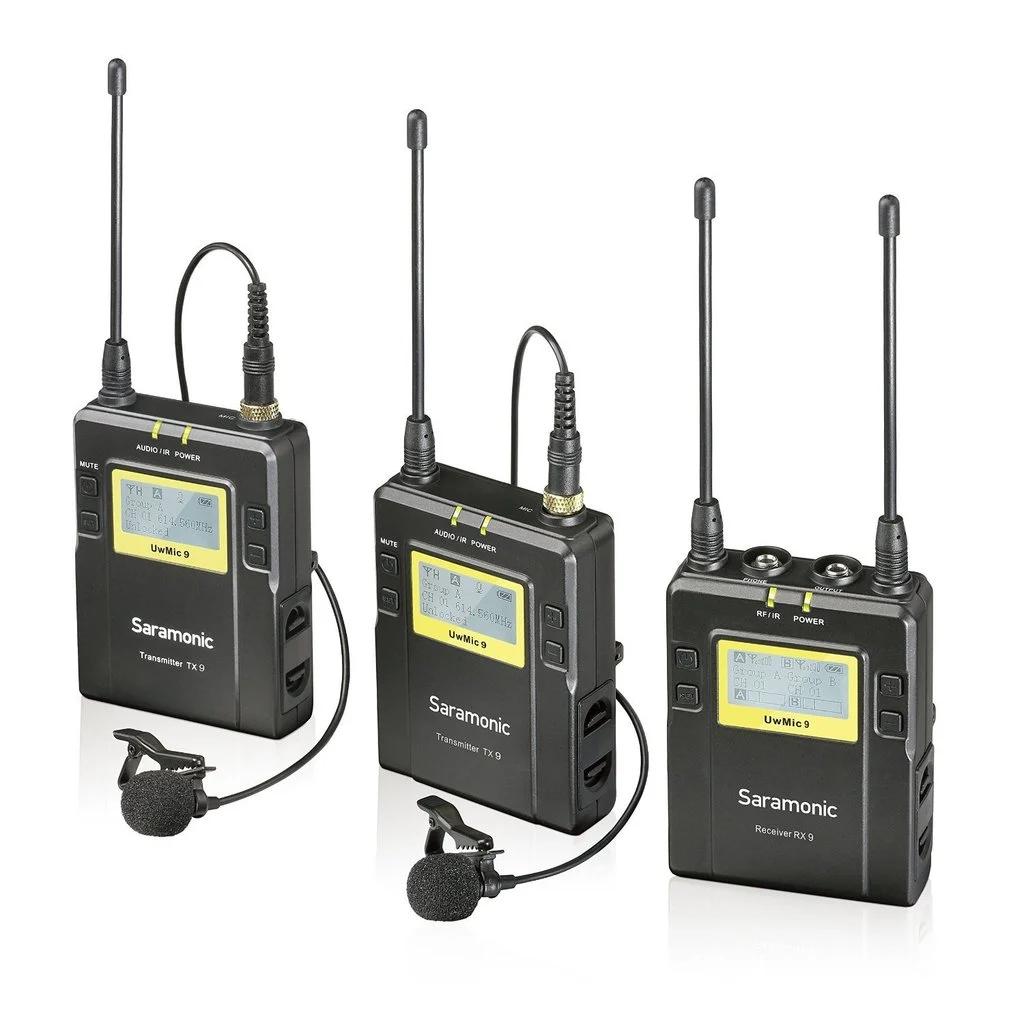 Saramonic UwMic9 TX9+TX9+RX9 Kit2 İkili Kablosuz Yaka Mikrofonu
