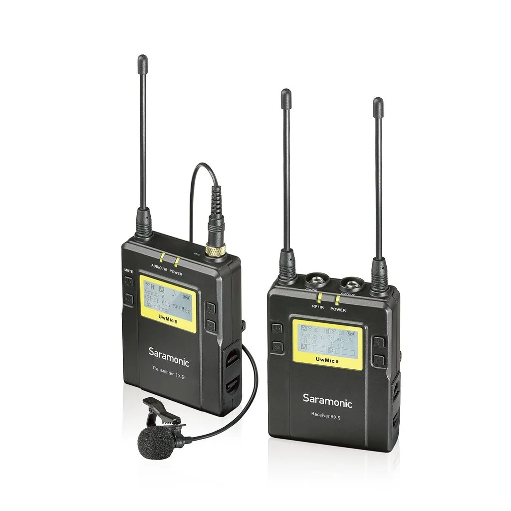 Saramonic UwMic9 TX9+RX9 Kit1 Kablosuz Yaka Mikrofonu