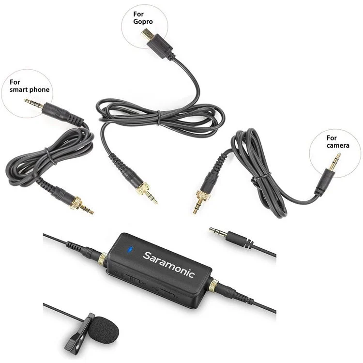 Saramonic LavMic Audio Mixerli Lavalier Yaka Mikrofonu (DSLR, HERO, Telefon ve Tablet Uyumlu)