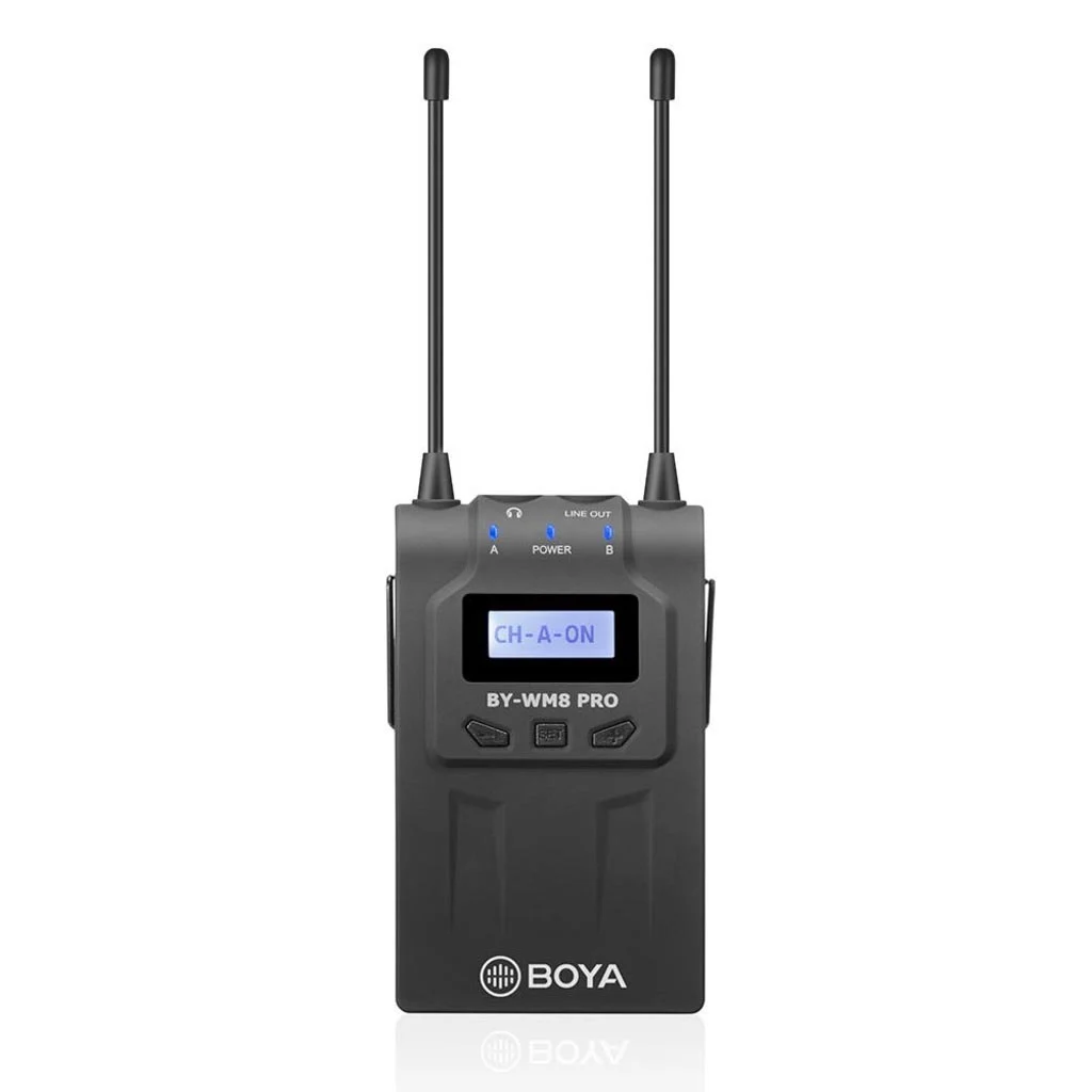 Boya RX8 Pro İki Mikrofon Destekli Kablosuz Alıcı (BY-WHM8 PRO için)