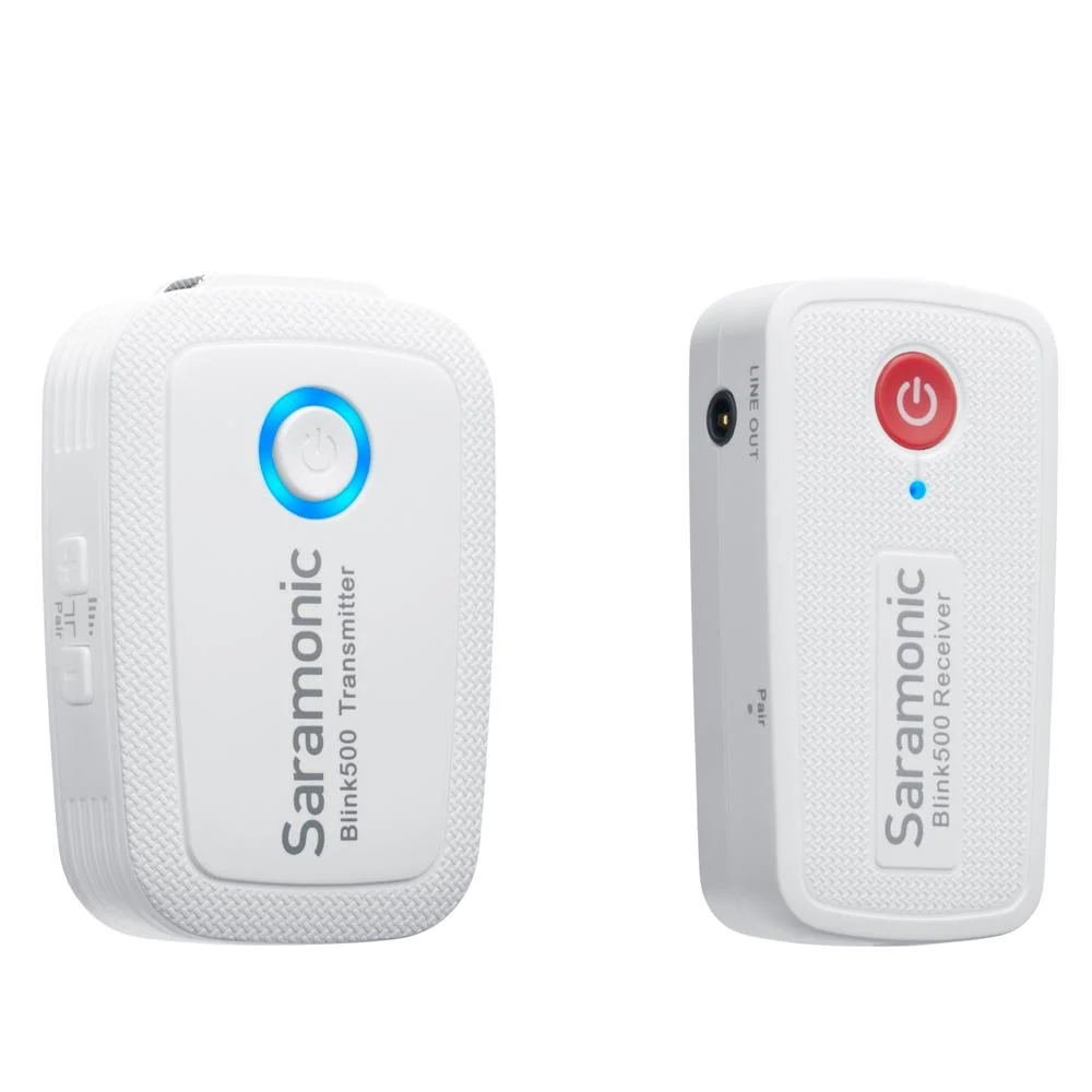Saramonic Blink500 B1W (TX+RX) Kablosuz Yaka Mikrofonu Beyaz