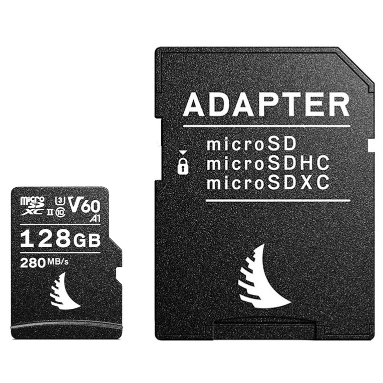 Angelbird 128GB AV Pro V60 UHS-II microSDXC Memory Card 280mb/s