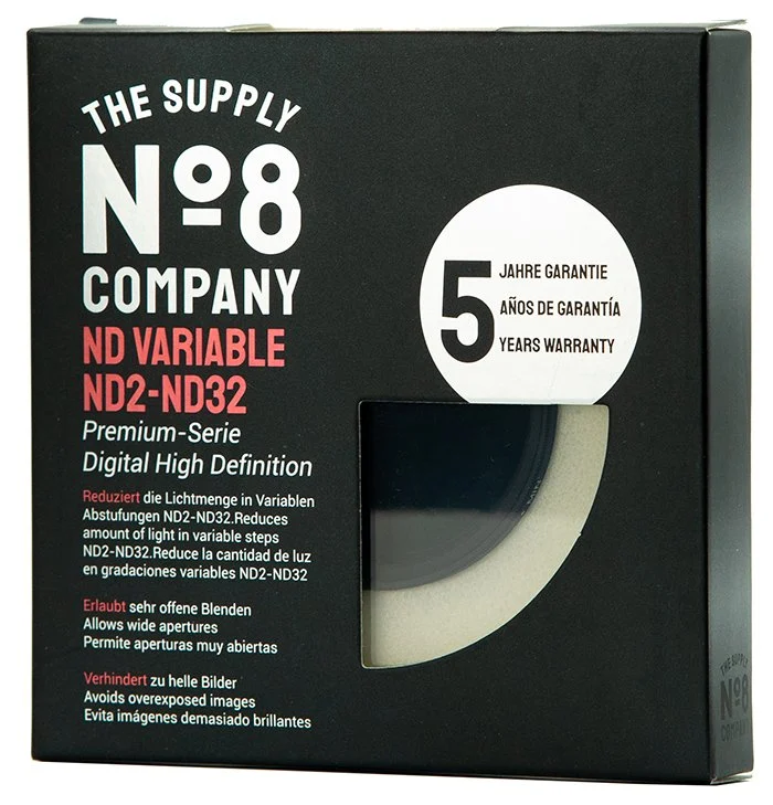 No8 49mm Nano Variable Density ND 2-32 Filtre (1-5 Stop)