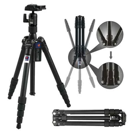 Benro C-0690T B00 Carbon Fiber Travel Angel Tripod Top Kafa ile