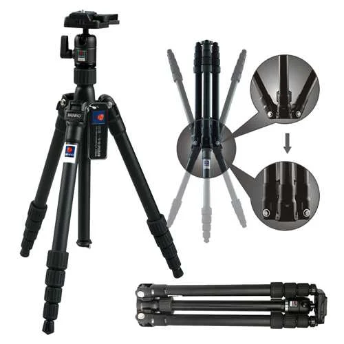 Benro A-2690T-BH1 Magnesium Travel Angel Serisi Tripod Top Kafa ile