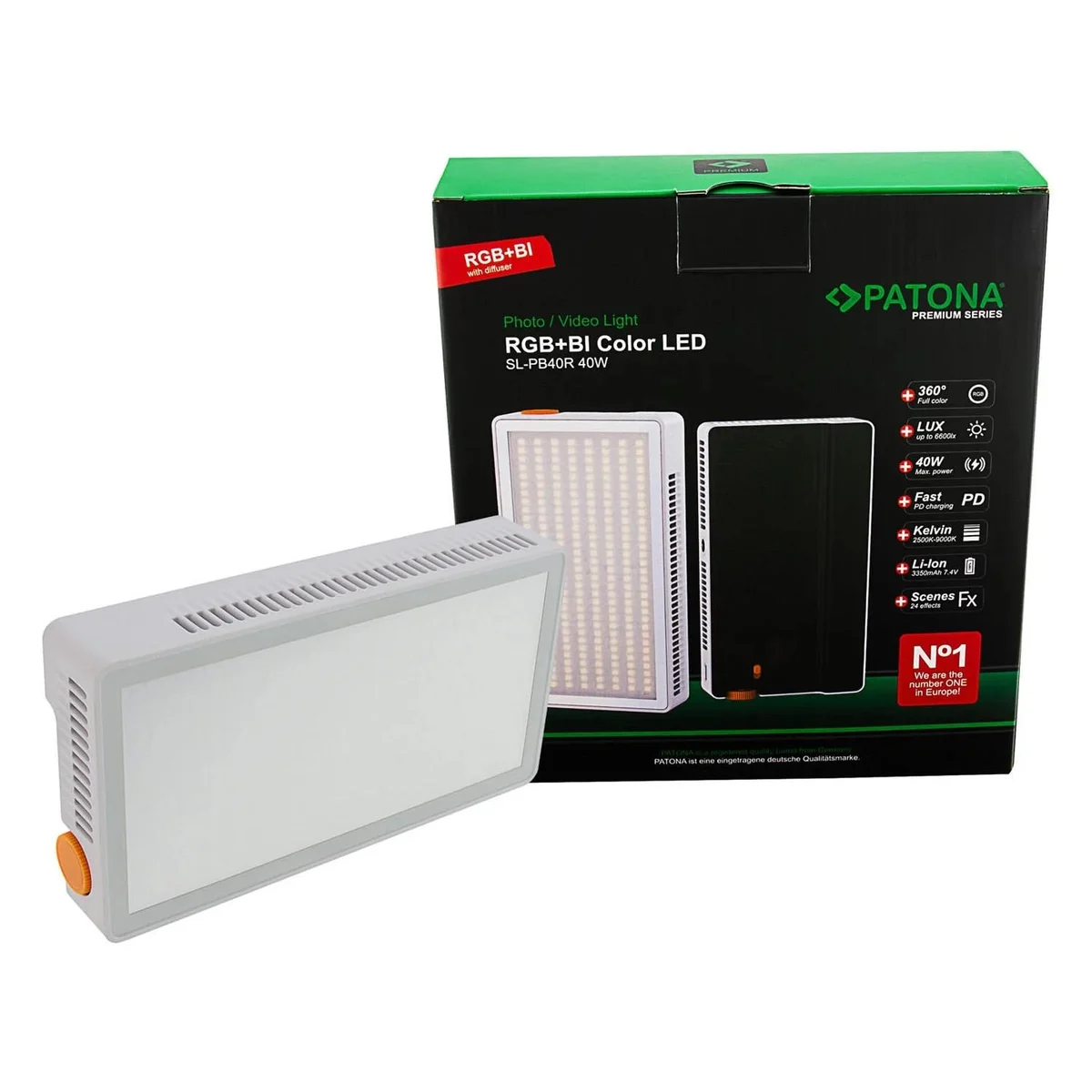 PATONA 4246 Premium LED Photo ve Video light with 120RGB ve 128 Bi-Color LEDs ve 24 effects