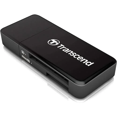 TRANSCEND TS-RDF5K SD/MicroSD Card USB 3.1 Gen 1, Black