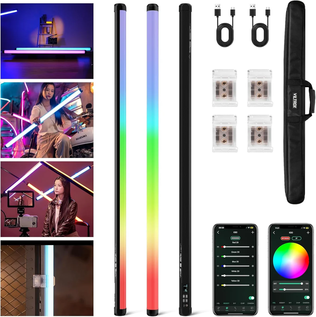 Viltrox K90 RGB Tube Işık (2'li Set)