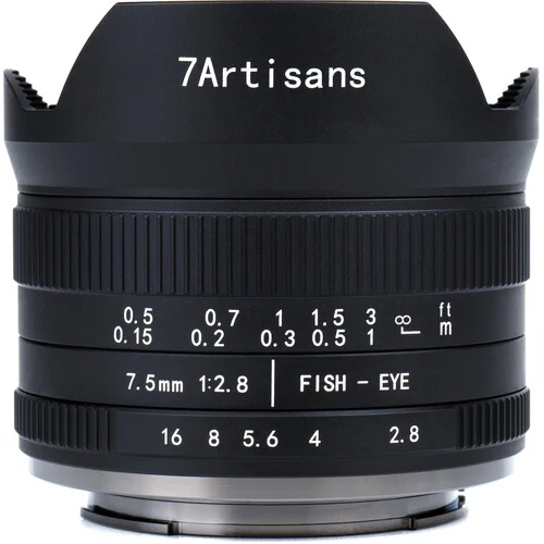 7Artisans 7.5mm F2.8 Sony (E Mount) Mark II MF APS-C Lens Siyah 