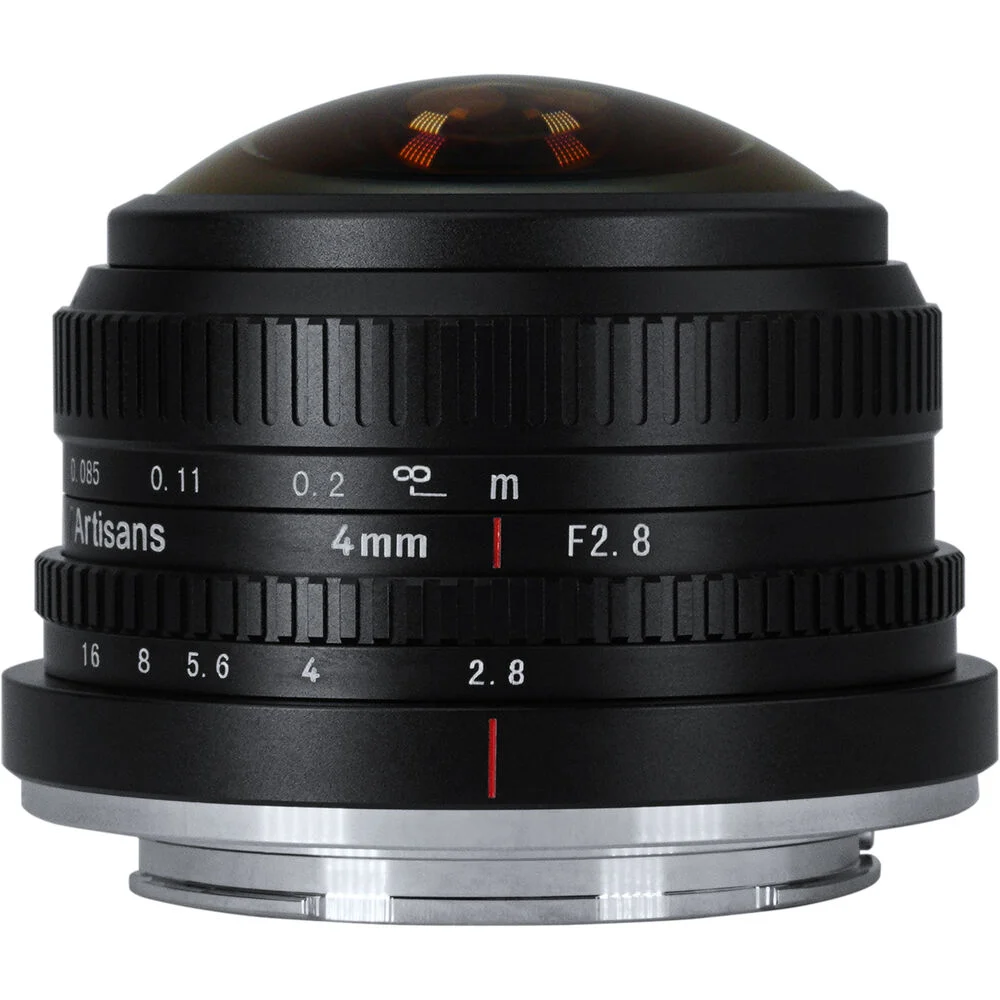 7Artisans 4mm F2.8 Fuji (X Mount) MF APS-C Lens Siyah