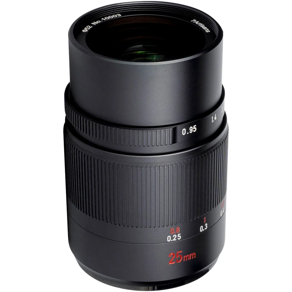 7Artisans 25mm/F0.95 M43 (Panasonic Olympus) MF APS-C Lens Siyah 