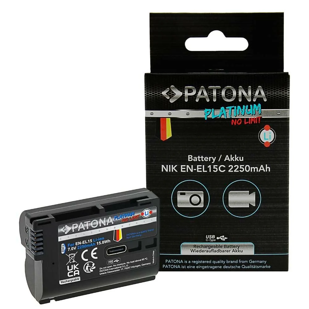 Patona 1363 Platinum EN-EL15C USB-C Nikon Batarya