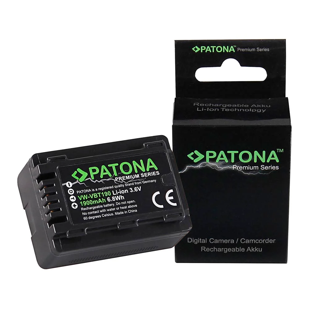Patona 1258 Premium VW-VBT190 Panasonic Batarya