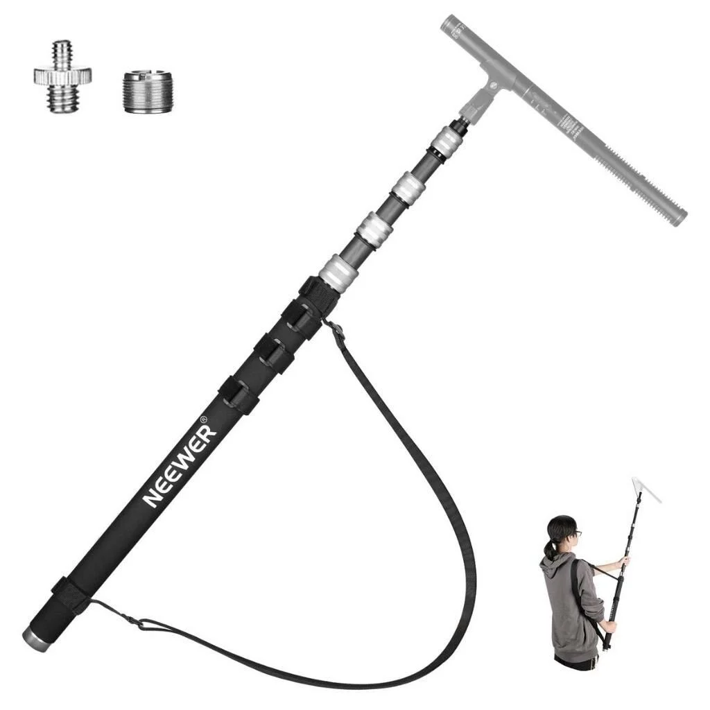 Neewer MS300C Mikrofon için Karbon Boom Kolu 300cm Gri