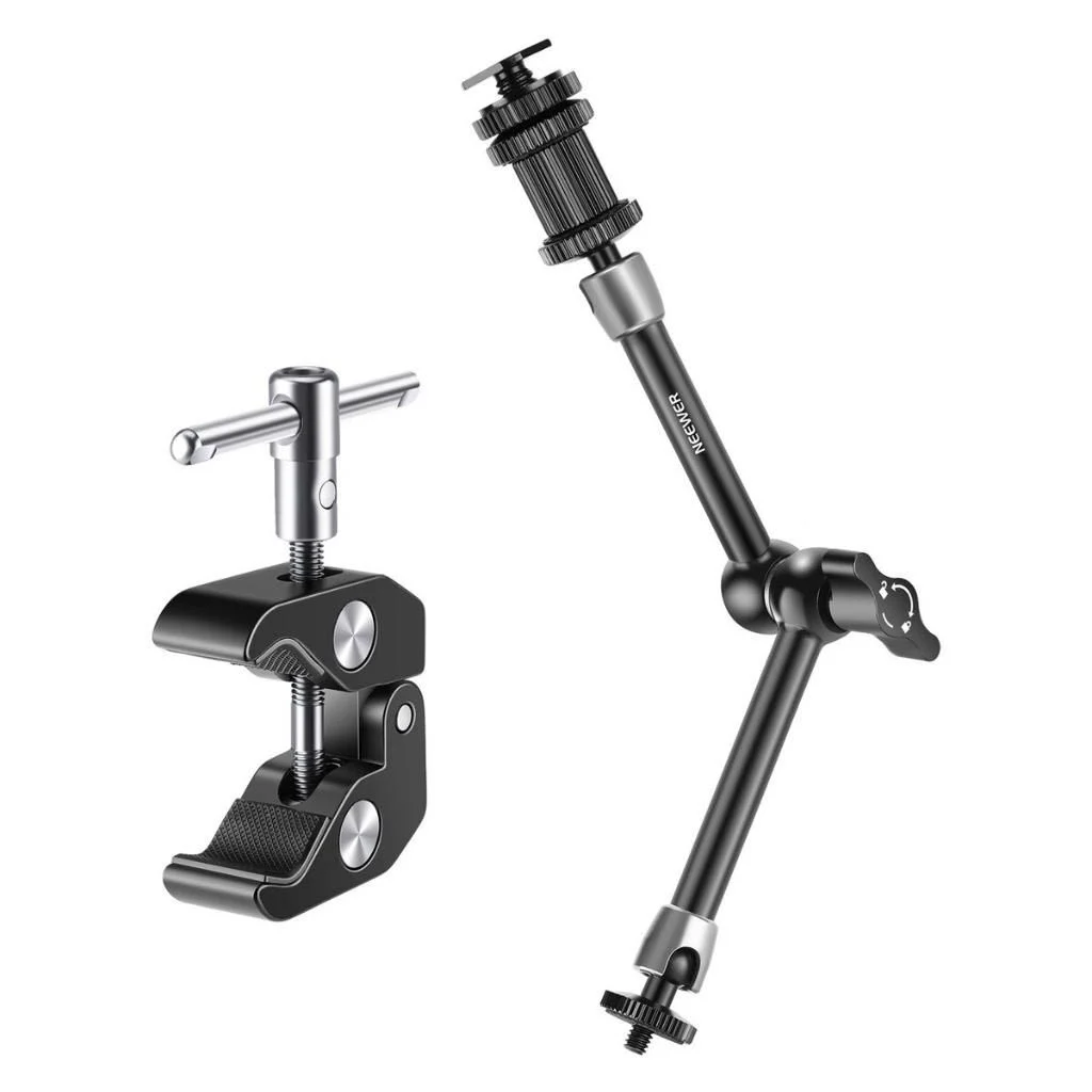 Neewer ST-20 11'' 28cm 1/4'' Vidalı Magic Arm &amp; Yengeç Clamp