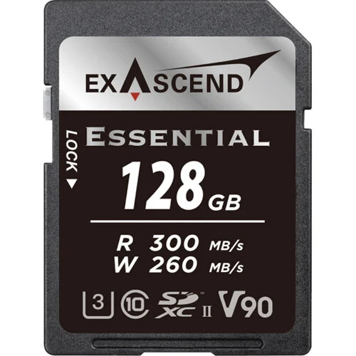 Exascend 128GB Essential 300MB/s V90 SDXC Hafıza Kartı