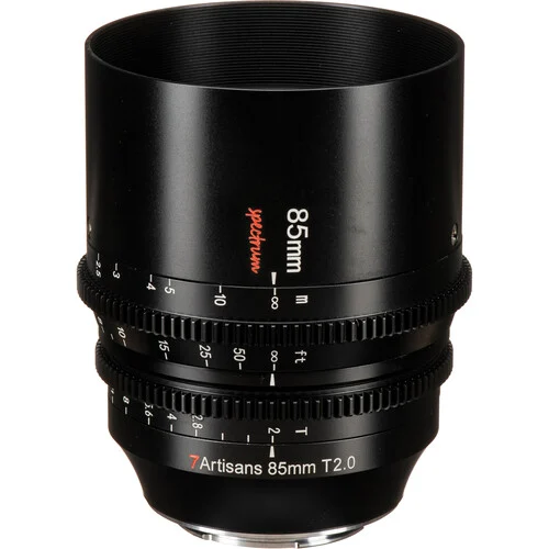 7Artisans 85mm T2.0 Sony (E Mount) Full Frame Cine Lens Siyah
