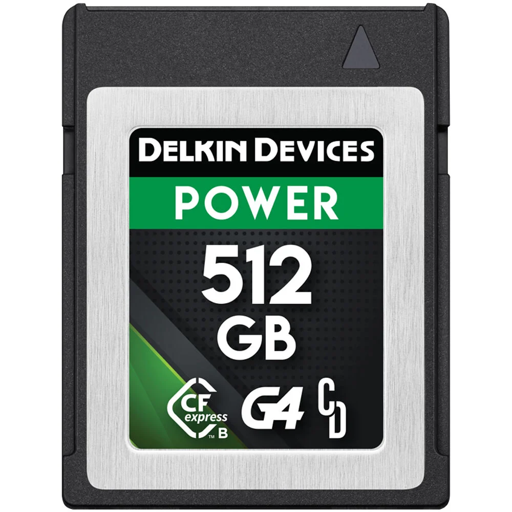 Delkin Devices 512GB POWER G4 CFexpress™ Type B Memory Cards