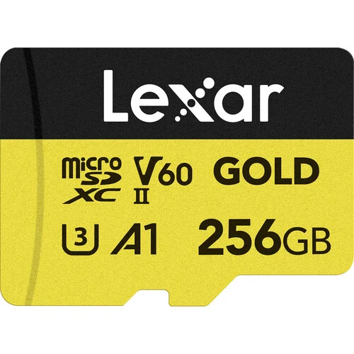 Lexar 256 GB Professional GOLD UHS-II microSDXC Memory Card