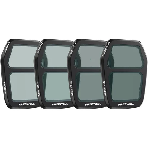 Freewell DJI Air 3S Bright Day Split ND/PL Filter Set (4-Pack)