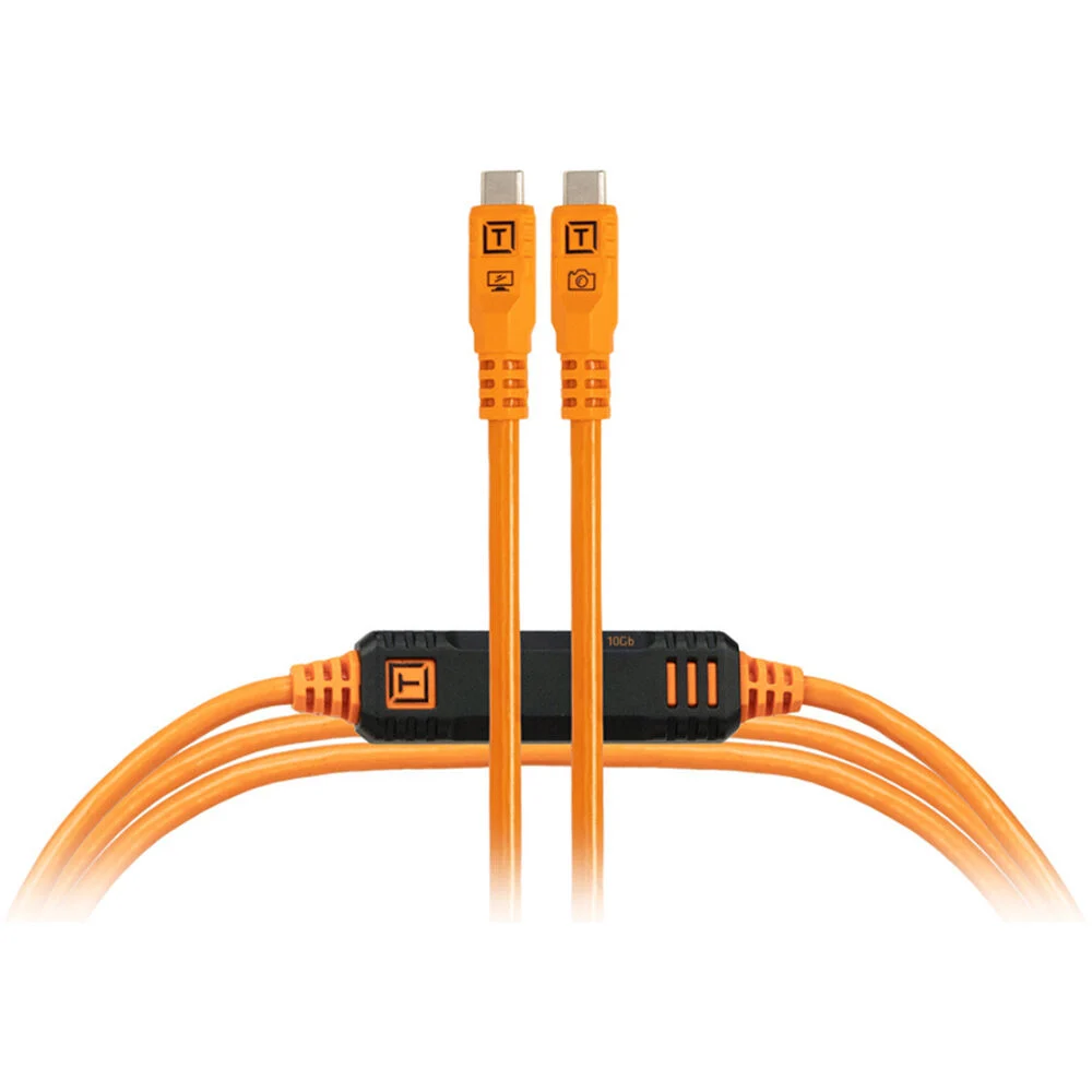Tether Tools CUC15G2-ORG Optima 10G USB-C Cable 4.6m