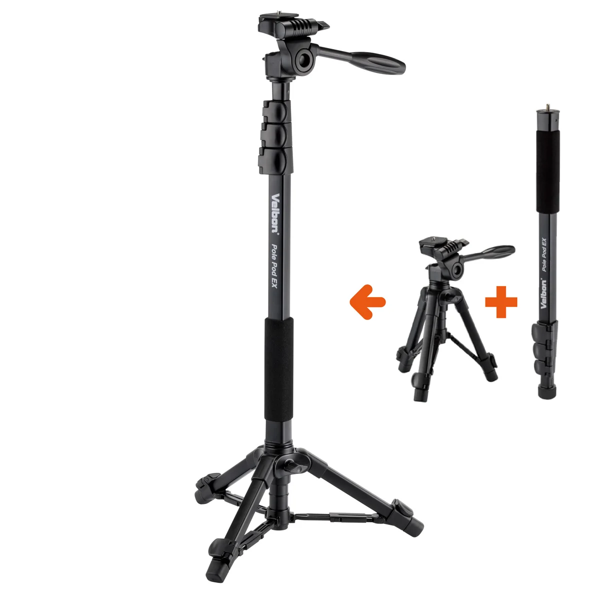 Velbon Pole Pod EX Çok Fonksiyonlu Monopod