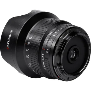 7Artisans DSLR için 7.5mm F3.5 Canon EF Mount MF Lens Siyah