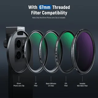 NEEWER LA006 67mm Telefon Filtre Yuvası Klipsi