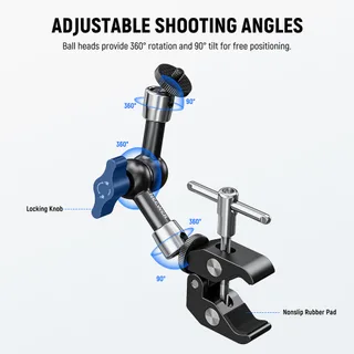 Neewer ST-15C 15cm Magic Arm &amp; Clamp