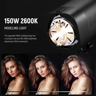 NEEWER S101-400W 2'li Stüdyo Flaş Seti