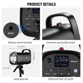 NEEWER S101-400W 2'li Stüdyo Flaş Seti