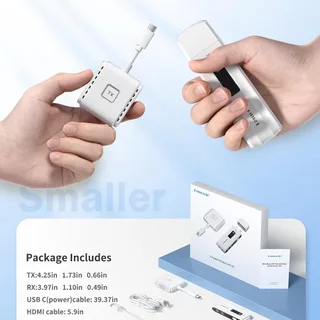 Lemorele P300 USB-C 1TX &amp; 1RX Wireless Görüntü Aktarıcı
