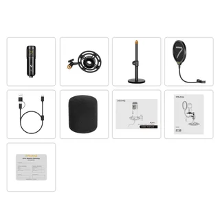 7RYMS AU01-K2 PC,Telefon Kaydı ve Yayın için USB Mikrofon Kiti