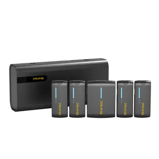 7RYMS iRay DW40 Dört Konuşmacılı Mini Kablosuz Mikrofonu Siyah