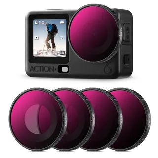 K&amp;F Concept DJI Osmo Action 6 ND/PL 4'lü Filtre Seti 
